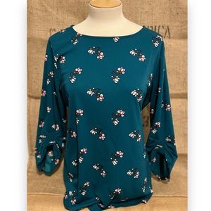 Ann Taylor Blouse Floral Print